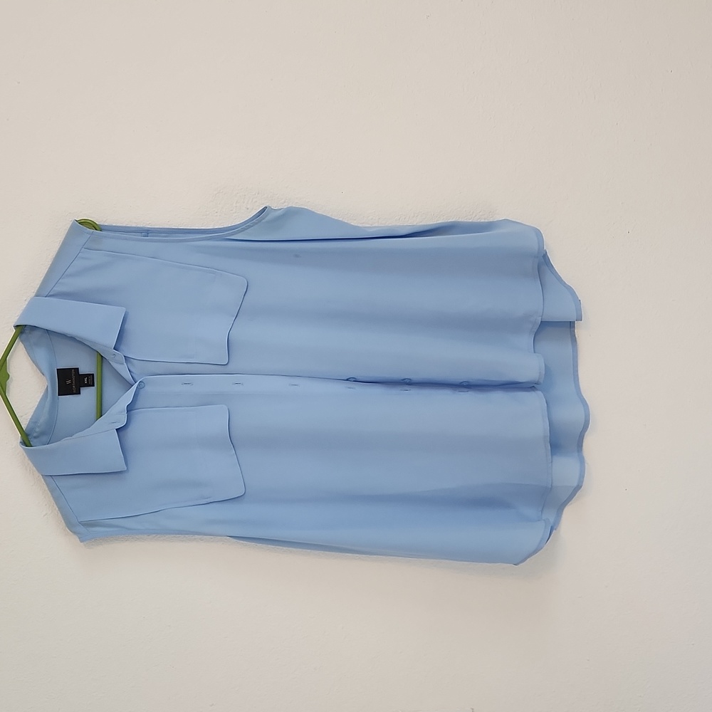 Worthington Womens Blue Dress Shirt